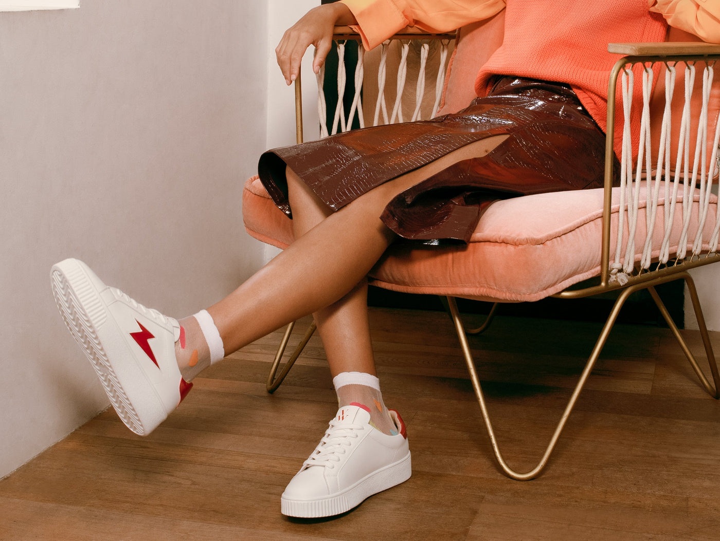 Spotlight on colourful socks; never underestimate the power of this humble accessory. 