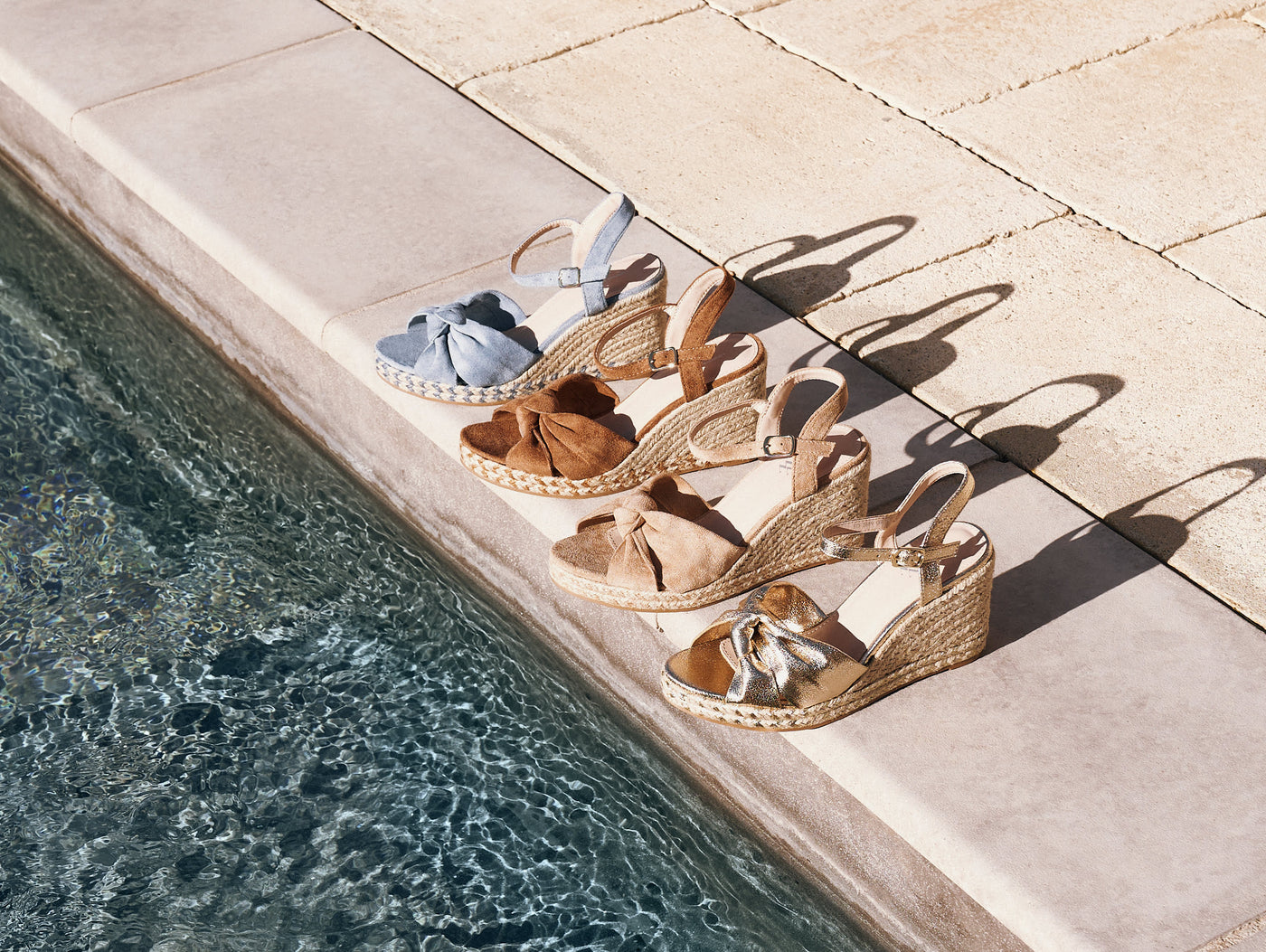 Summer shoes: rediscover rope wedge sandals 