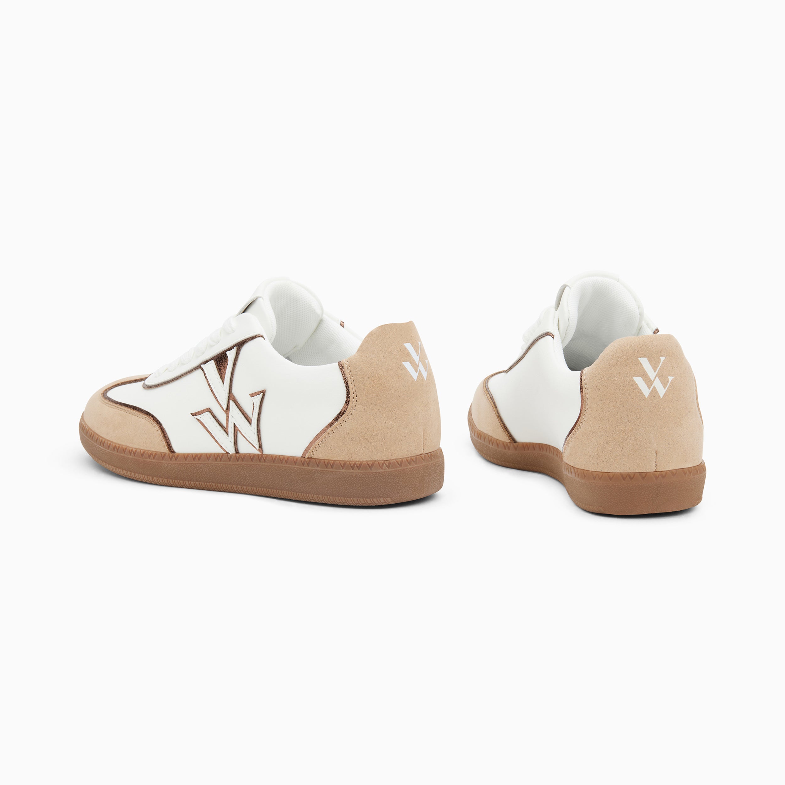 Chaussures Vanessa Wu BK2783 Femme – Blanc – Baskets Plates Confort Lacets – Cuir & Synthétique