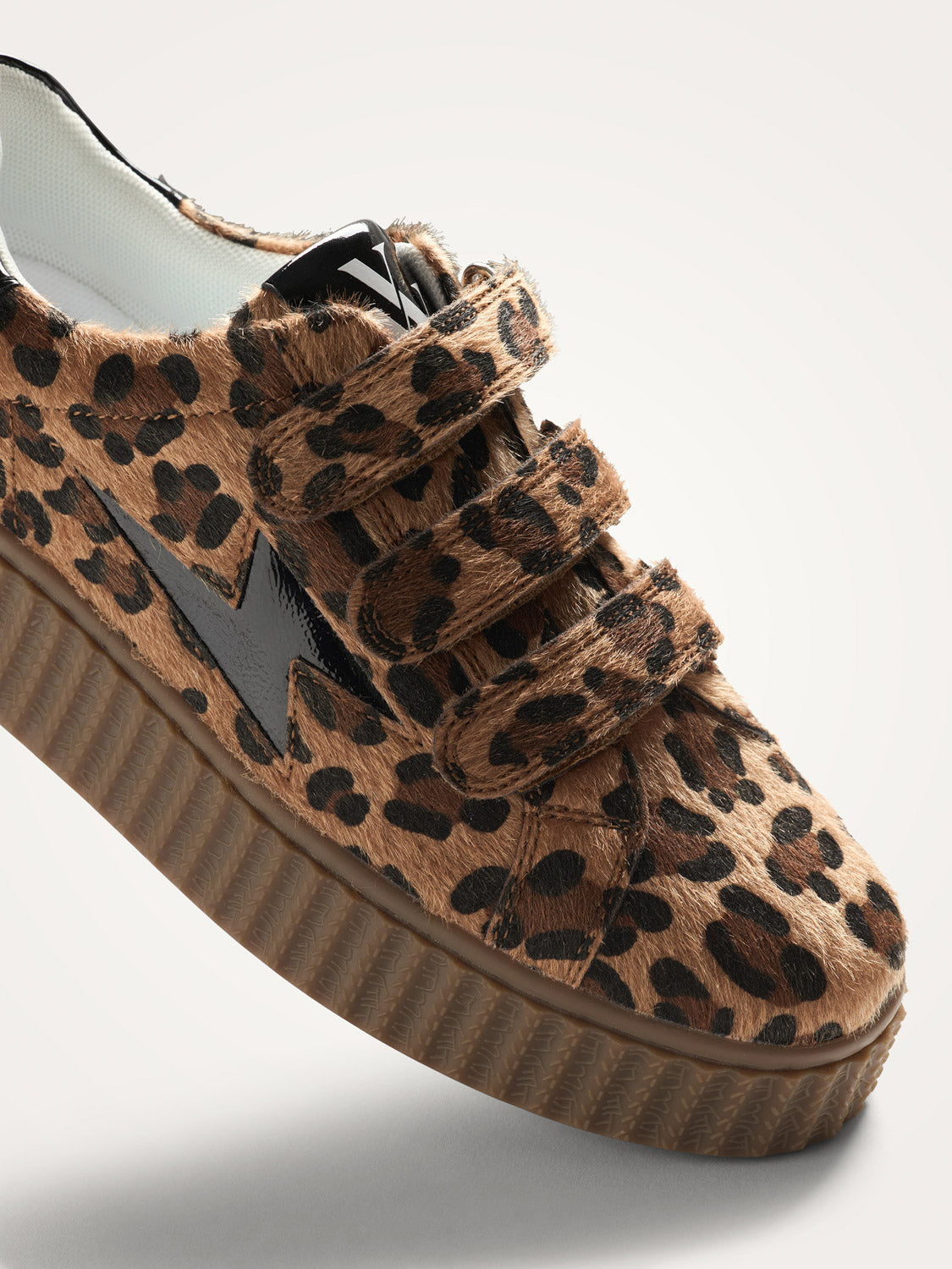 Odélia leopard and black storm sneakers with velcro • Vanessa Wu