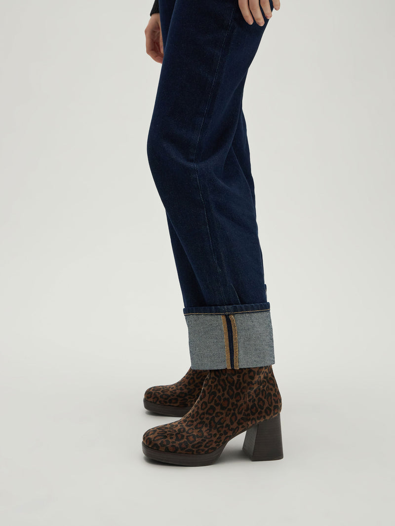 VANESSA WU Bottines de pluie Lea à talon cranté
