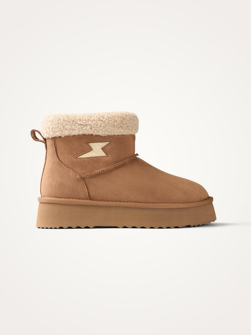 VANESSA WU Bottines matelassées Olga camel