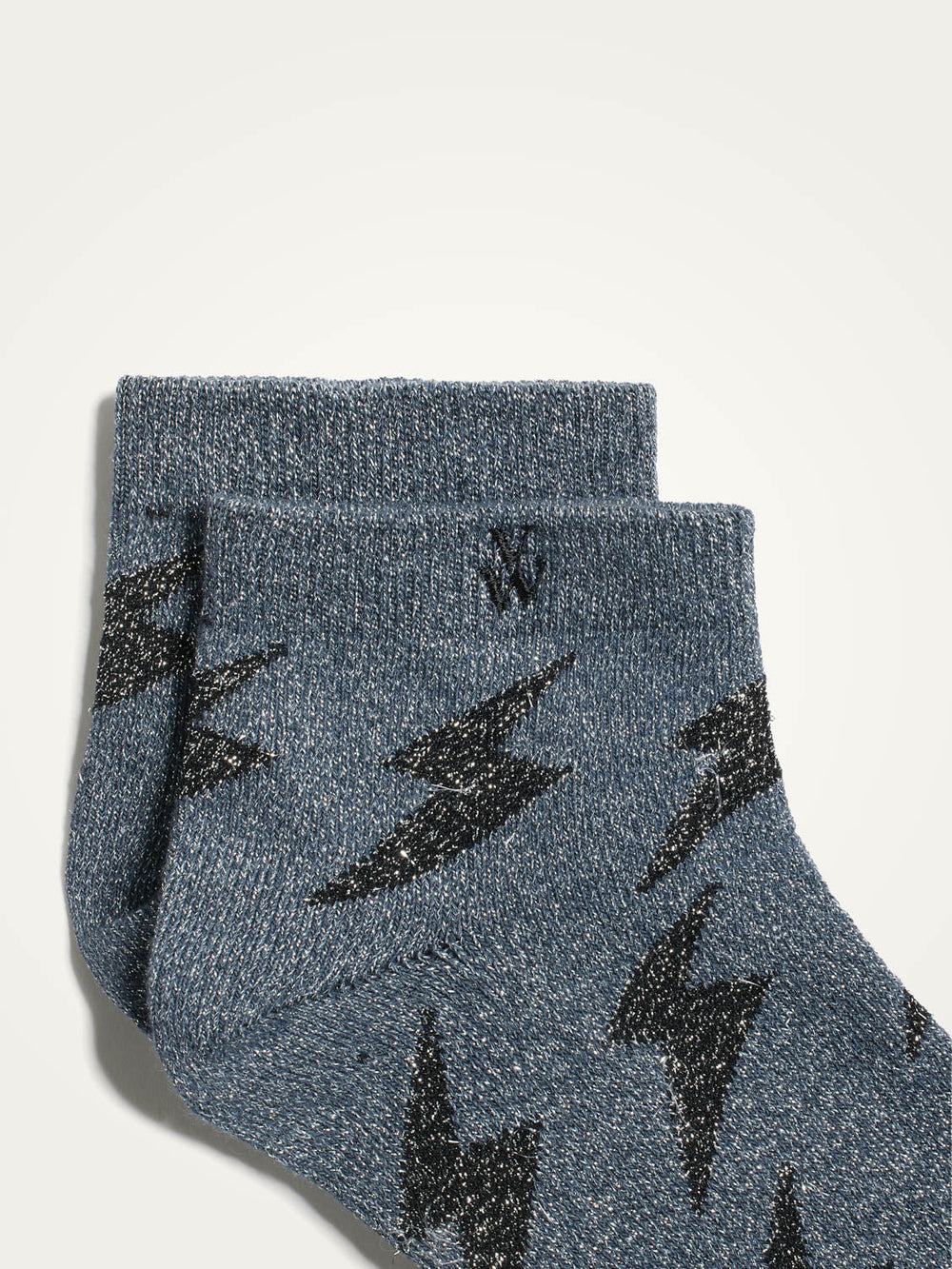 Rachel Short Grey Socks With Black Storm Vanessa Wu rachel-short-grey-socks-with-black-storm-vanessa-wu