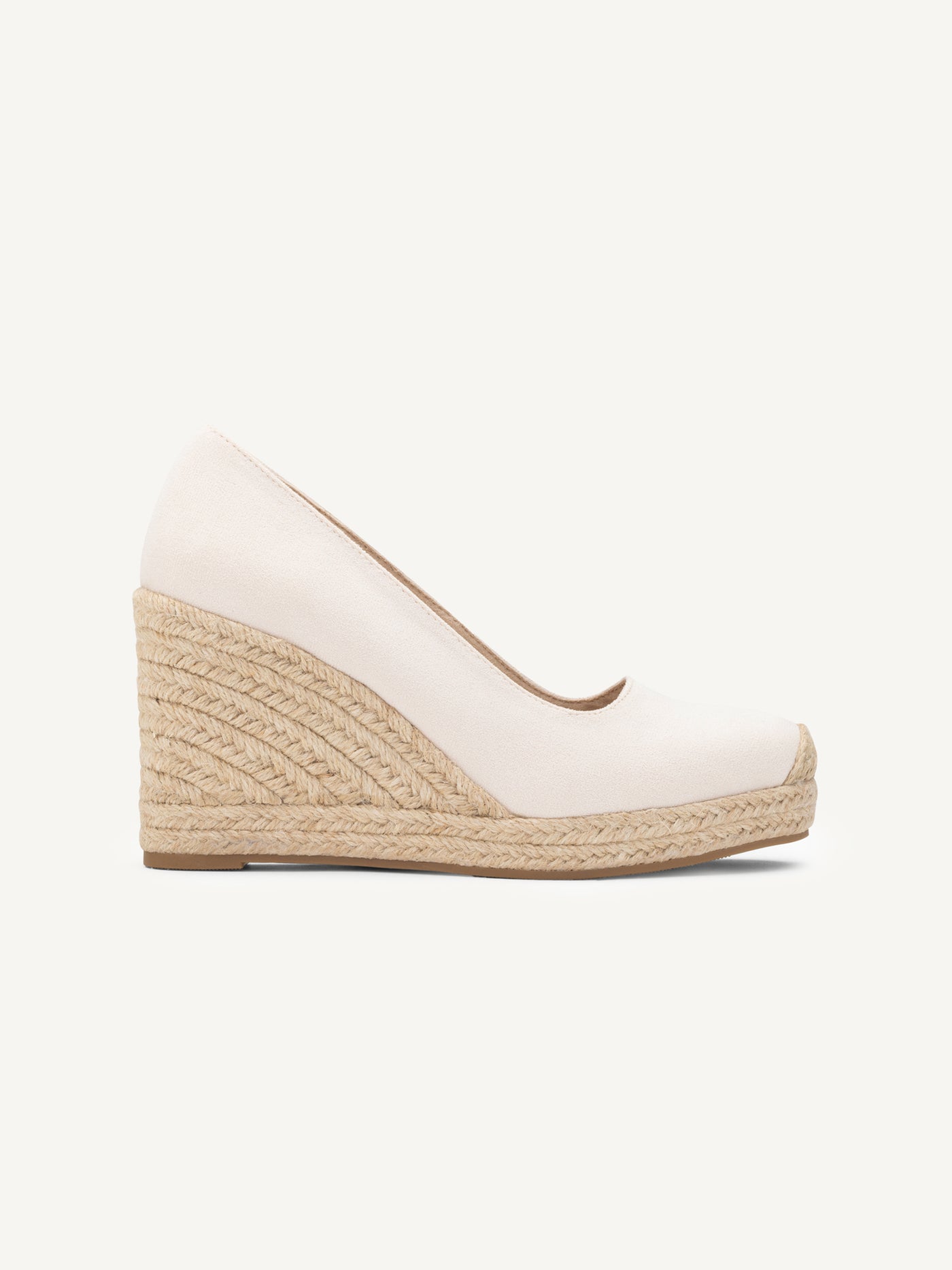 Louison ivory wedge sandals