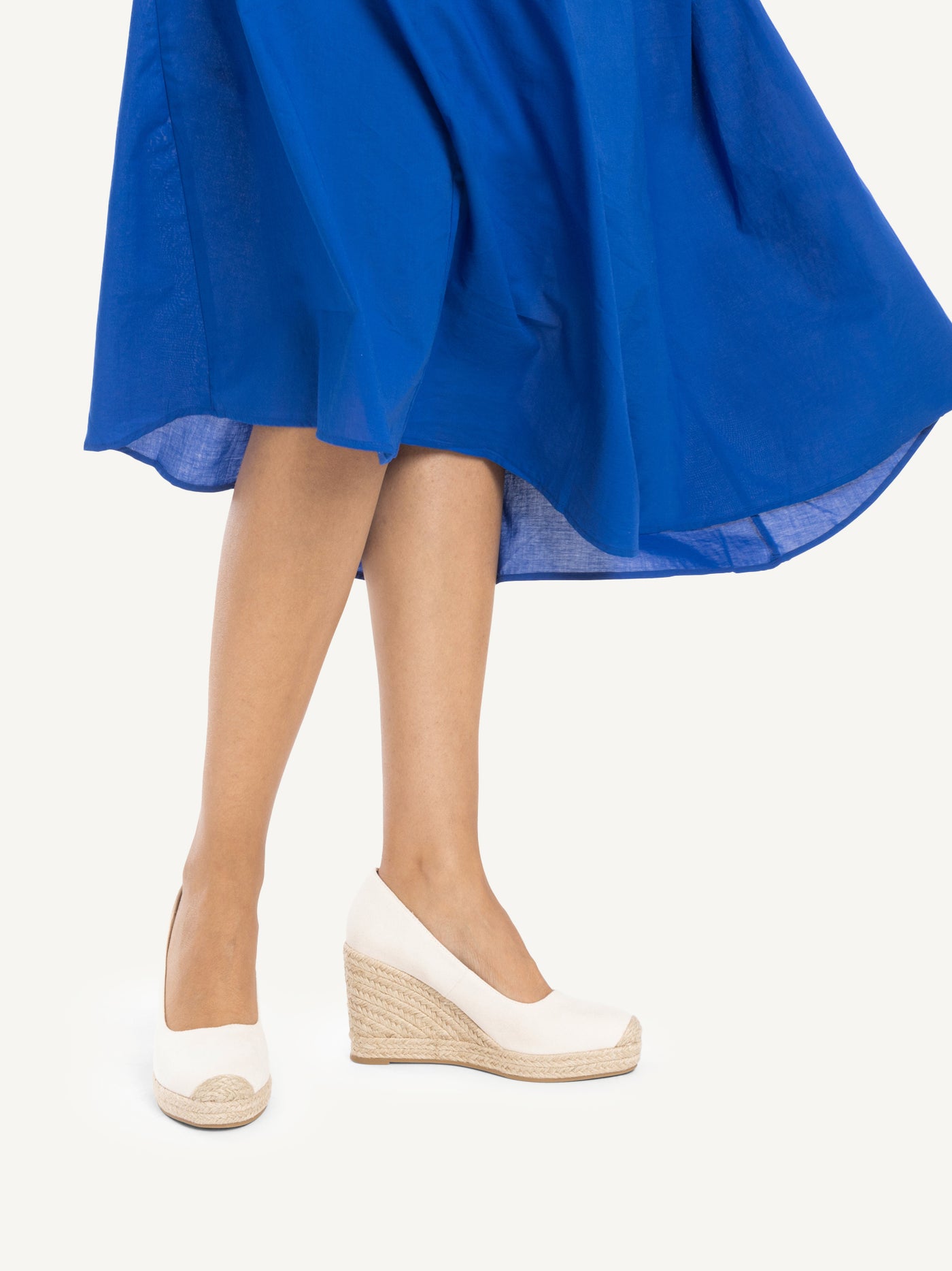 Louison ivory wedge sandals