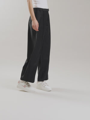 Baskets éclair Vanessa Wu femme blanc et rose poudré avec scratchs festonnés et semelle creepers