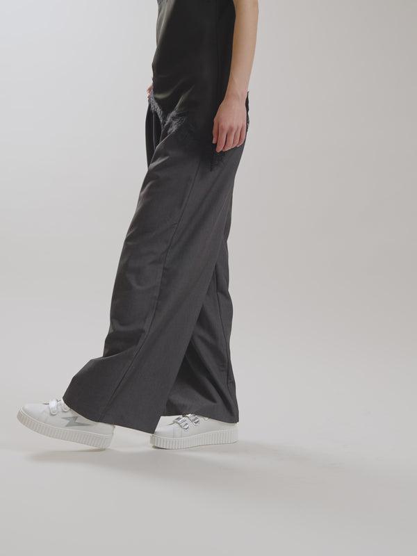 Vanessa Wu Baskets éclair à scratchs Femme Blanc et Argent EU