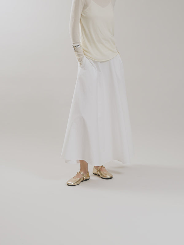 Ballerines babies or en cuir Vanessa Wu femme avec bride à strass